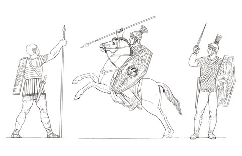 Roman Soldiers Coloring Page